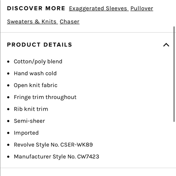 Chaser Slinky Fringe Pullover Sweater - Picture 6 of 12